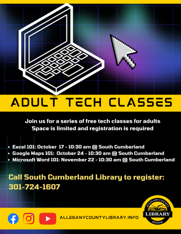 Adult Technology Classes - Microsoft Word at South Cumberland Library