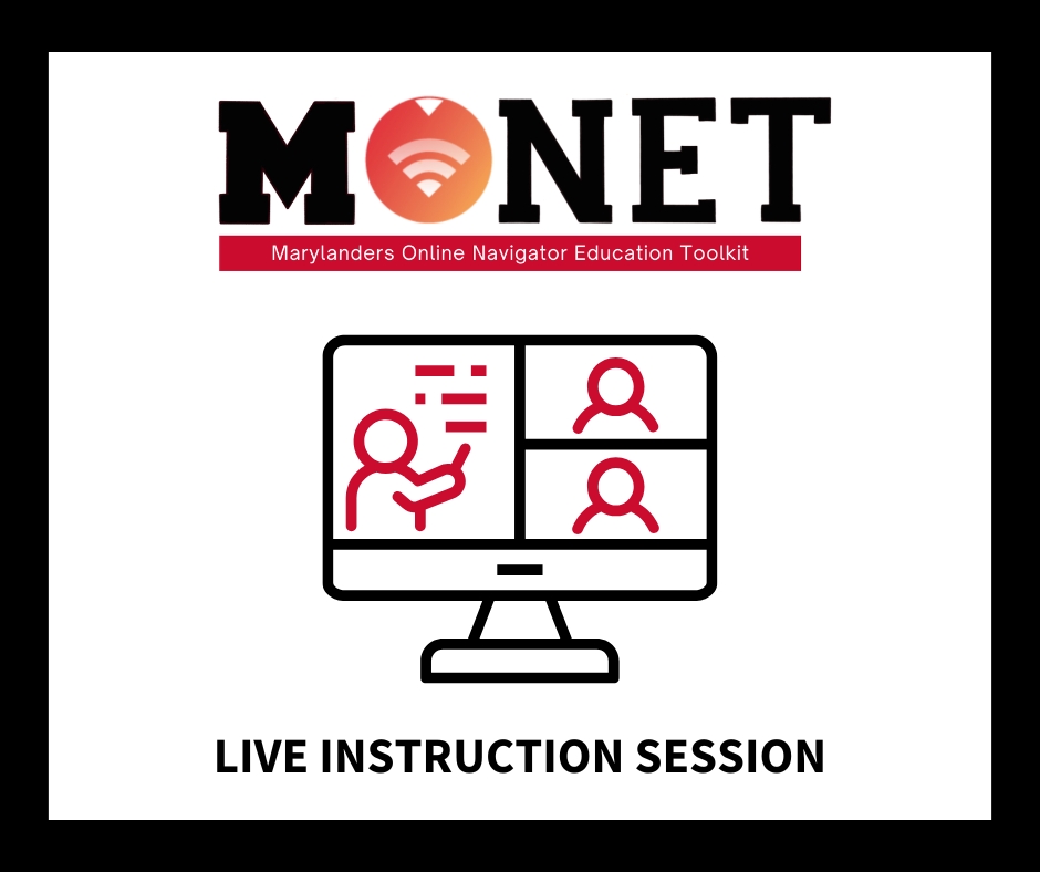 MONET Live Instruction Session graphic